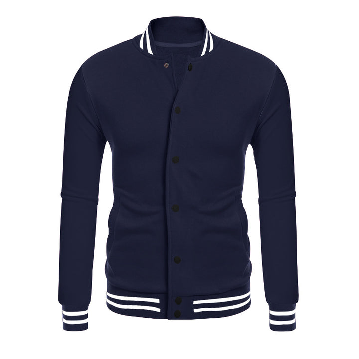 Herren Bomberjacke mit kontrastierenden Ärmelbündchen und praktischem Reißverschluss Echoarchiv