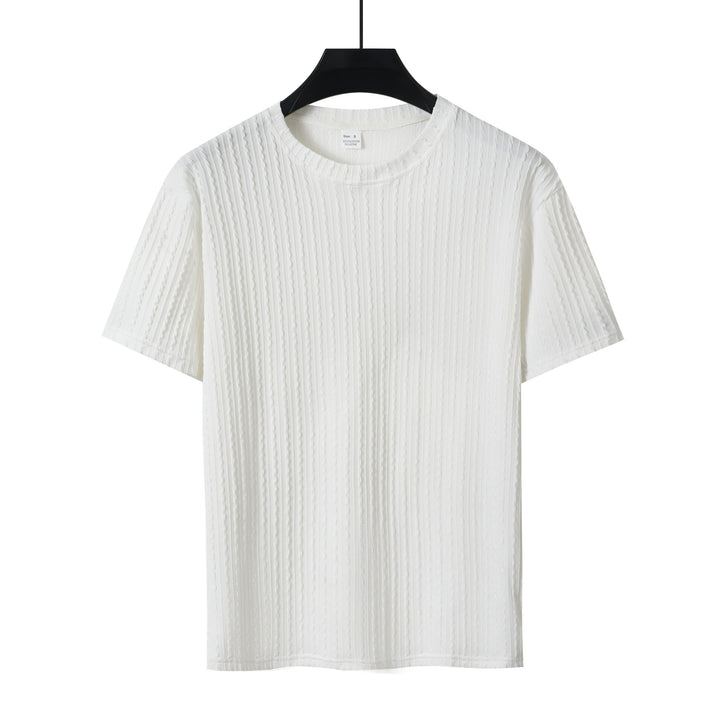 Herren T-Shirt mit strukturiertem Muster Echoarchiv
