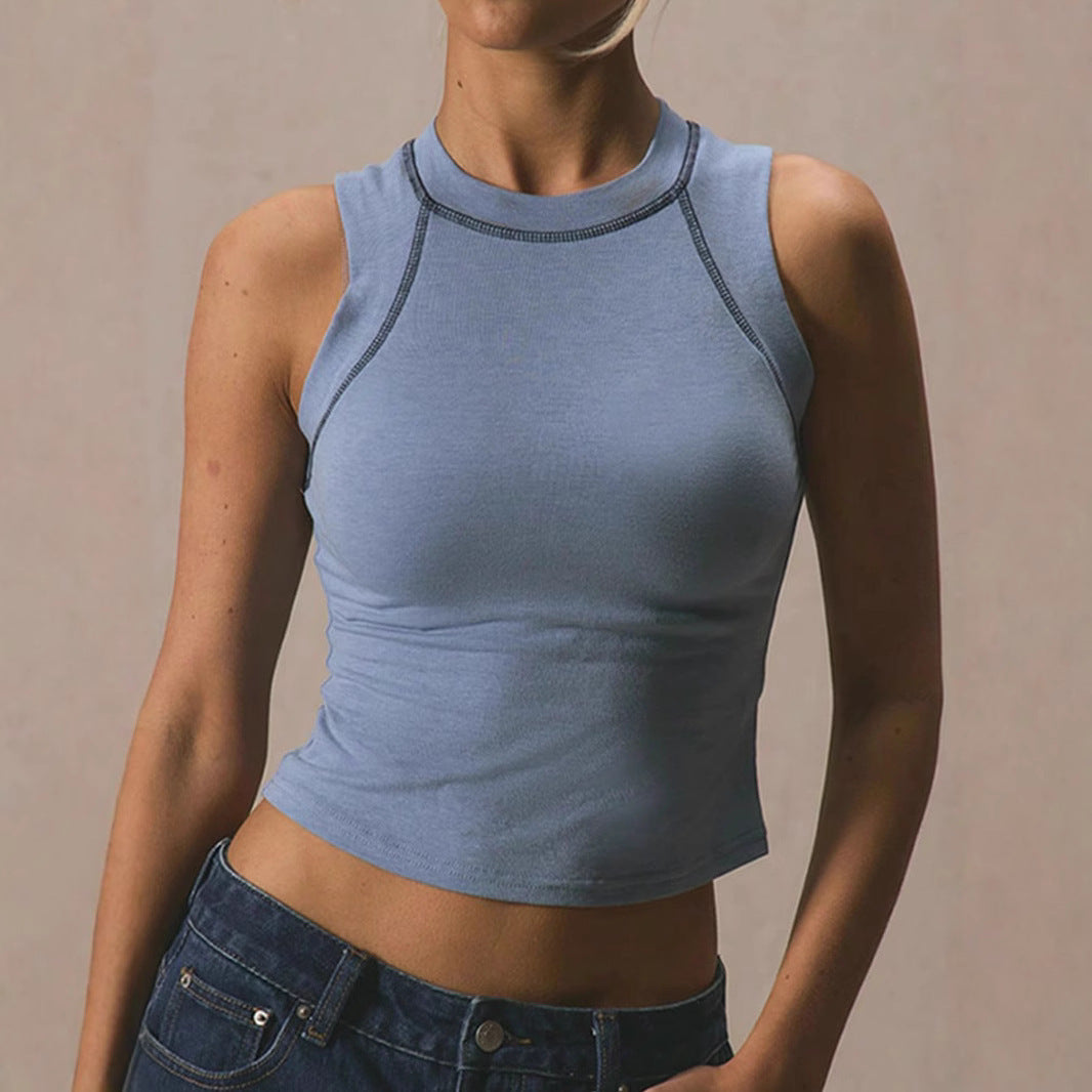 Damen Sportliches Crop-Top Echo Archiv