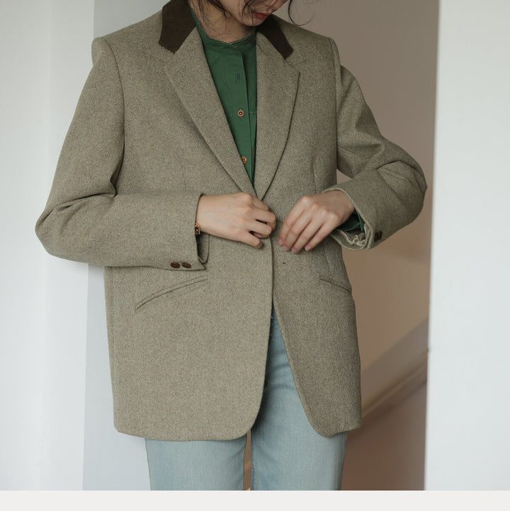 Damen Elegante und lässige Blazerjacke Echoarchiv