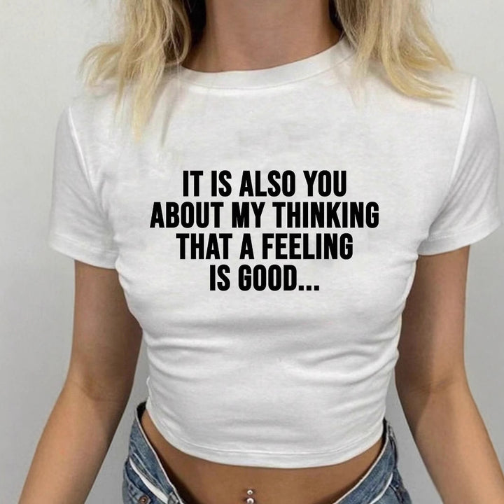 Damen Kurzarm-Shirt mit motivierendem Text Echo Archiv