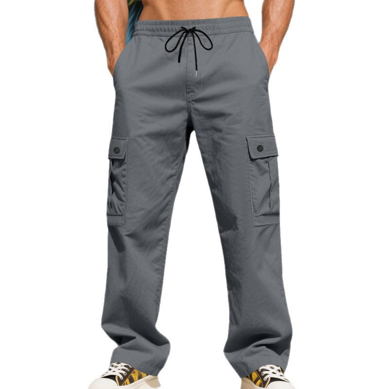Herren moderne Cargo-Hose mit elastischem Bund und vielen praktischen Taschen Echoarchiv