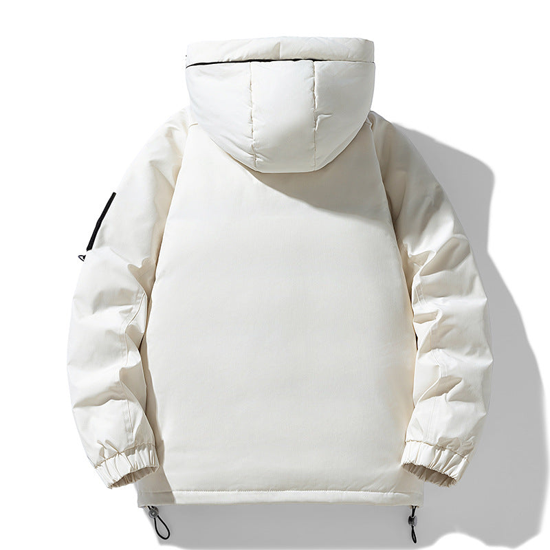 Herren warm gefütterte Winterjacke mit verstellbarer Kapuze und vielen Taschen Echoarchiv