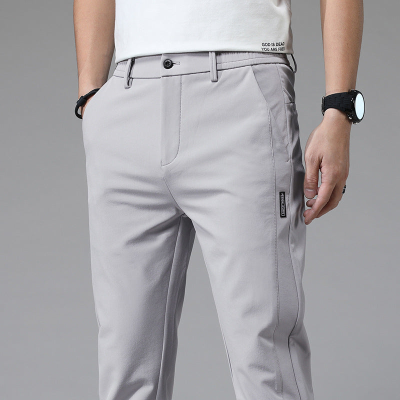 Herren modische Chino-Hose mit elastischem Bund und praktischen Taschen Echoarchiv