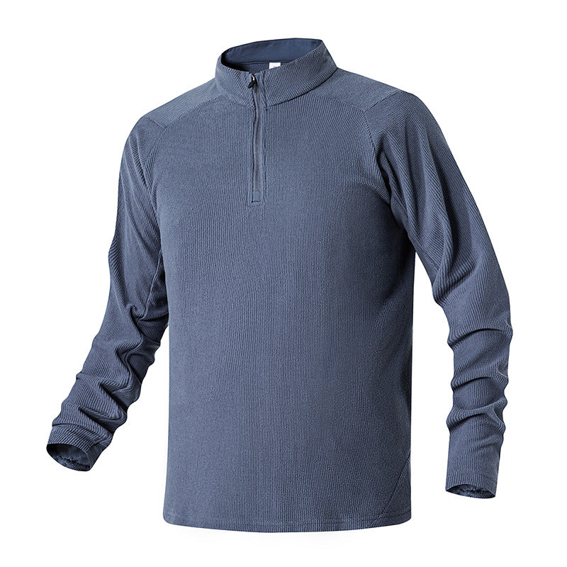 Herren Atmungsaktives Thermo‑Waffelshirt mit Halbzip und Raglanärmeln Echo Archiv