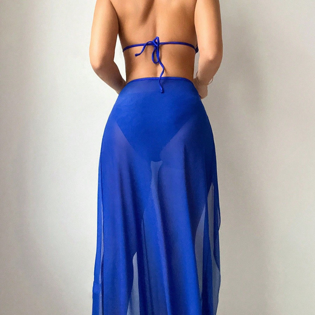 Damen sexy Bikini-Set mit transparentem Maxi-Rock Echo Archiv