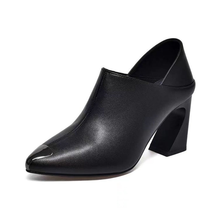 Damen Chunky Absatz Mules Echo Archiv