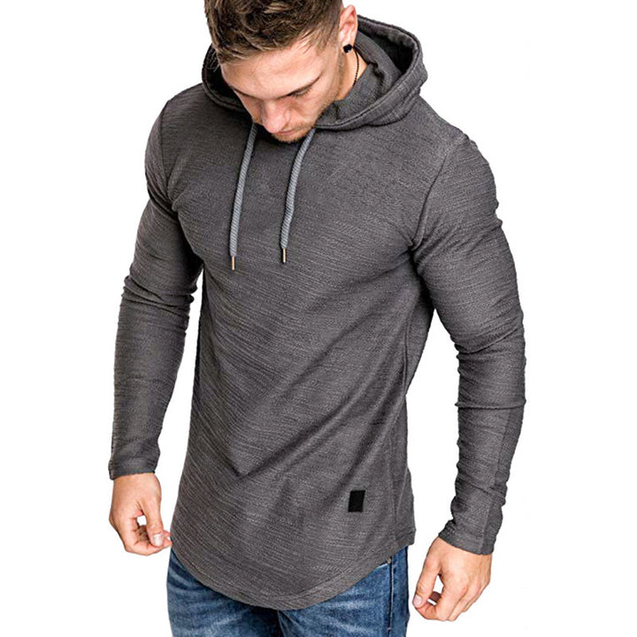Herren Kapuzenshirt mit modernem Strukturdesign und bequemer Passform Echoarchiv