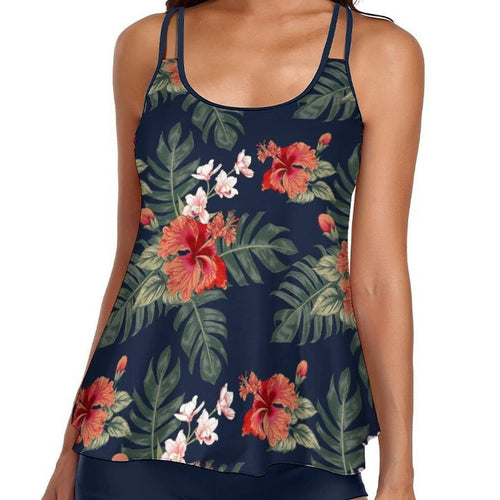 Damen Tankini mit floralem Design und lockerem Schnitt Echo Archiv