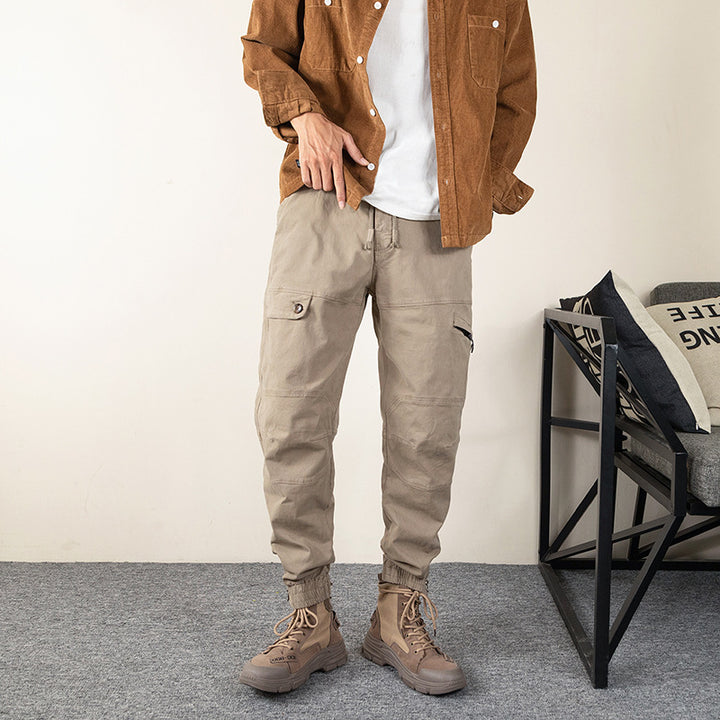 Herren multifunktionale Trekking-Hose mit verstellbarem Bund und mehreren Taschen Echoarchiv