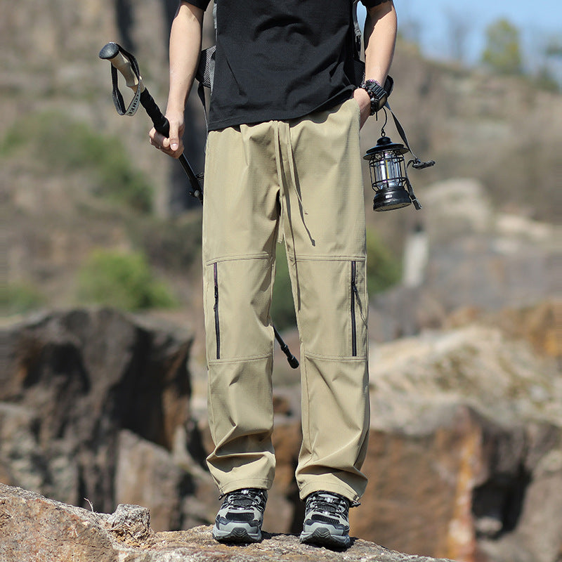 Herren Technische Outdoor- und Wanderhose mit Reißverschlusstaschen und verstellbarer Taille Echo Archiv