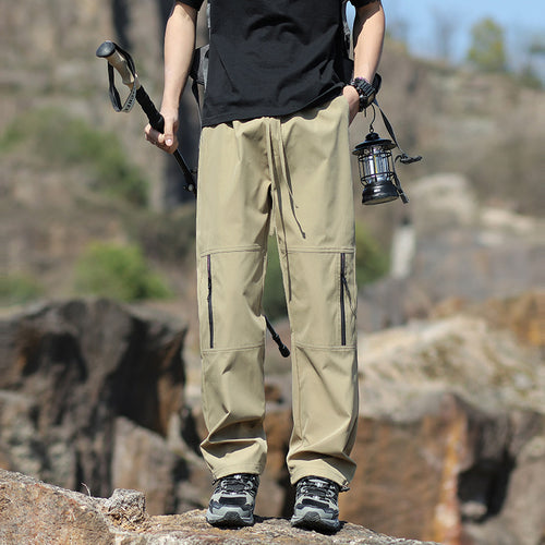 Herren Technische Outdoor- und Wanderhose mit Reißverschlusstaschen und verstellbarer Taille Echo Archiv