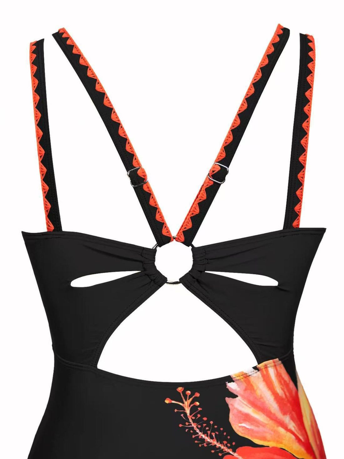 Damen Eleganter Badeanzug mit Blumenapplikationen – Maréssa