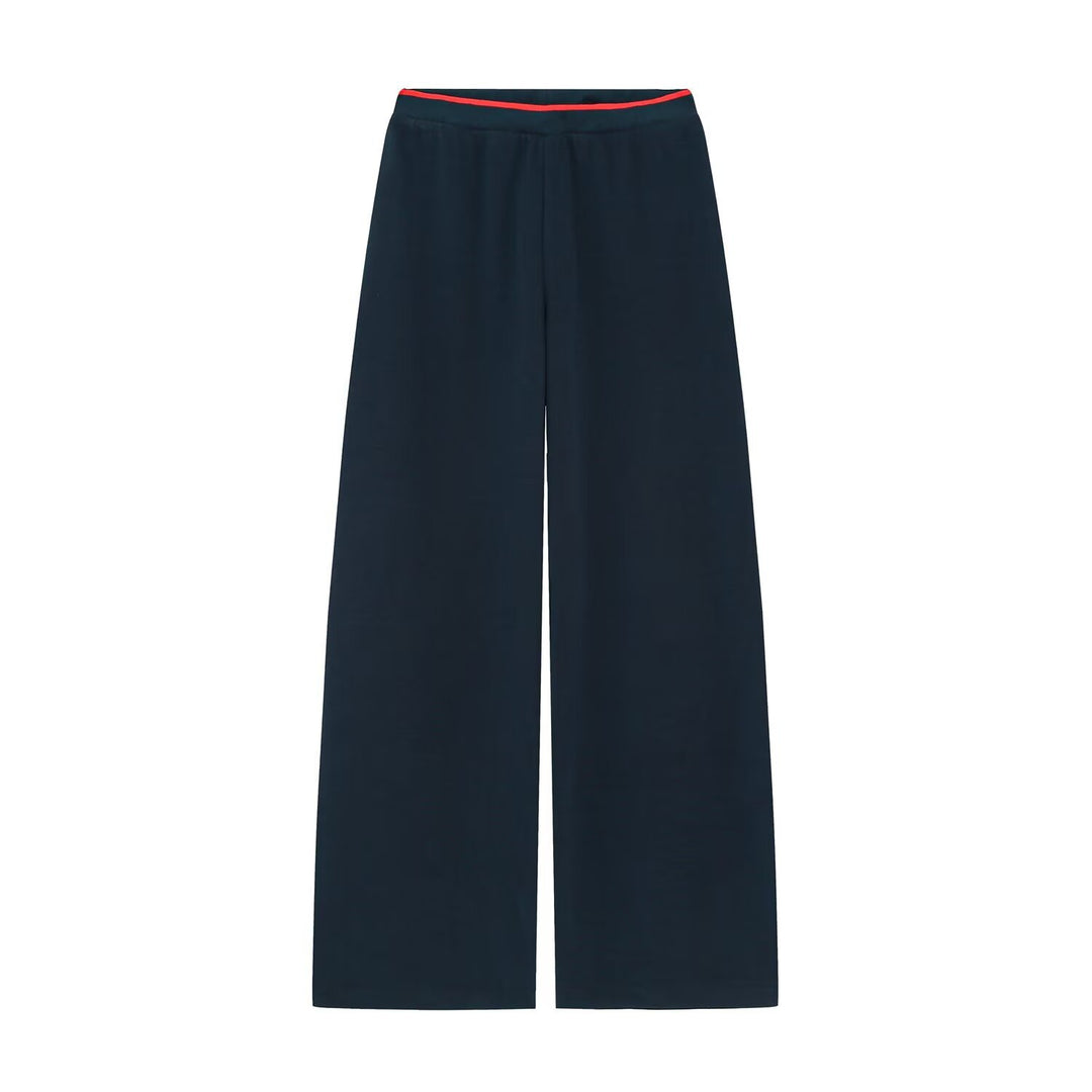 Damen Boxy-Rippstrick-Pullover mit Rundhalsausschnitt Echoarchiv