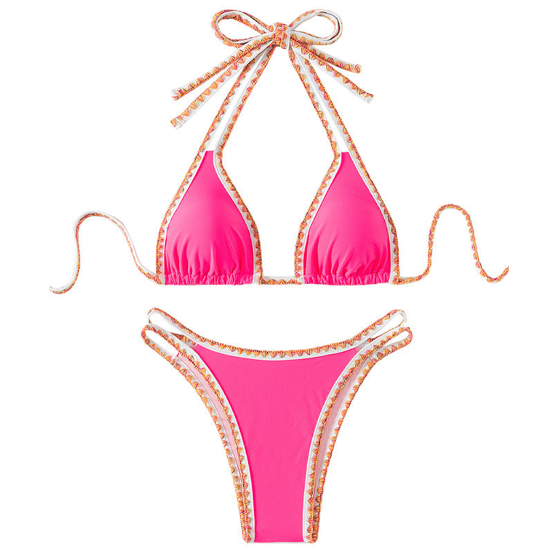 Damen Triangel-Bikini mit dekorativen Bändern Echo Archiv