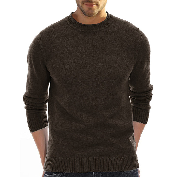 Herren gemütlicher Rundhals-Pullover aus hochwertiger Baumwolle Echoarchiv