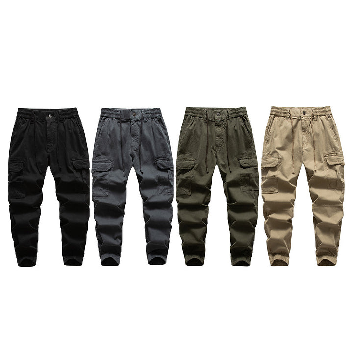 Herren Multifunktionale Cargo-Joggerhose mit Tunnelzugbund, Knieabnähern und Organizer-Taschen Echo Archiv