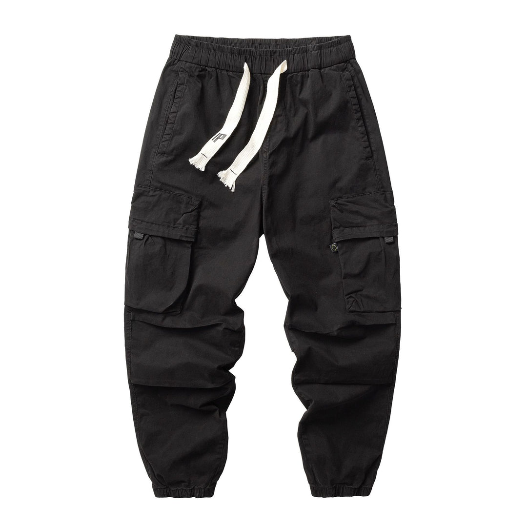Herren Funktionelle Cargo-Joggerhose aus Baumwoll-Twill mit elastischem Tunnelzugbund und Klapp‑Utility‑Taschen Echo Archiv