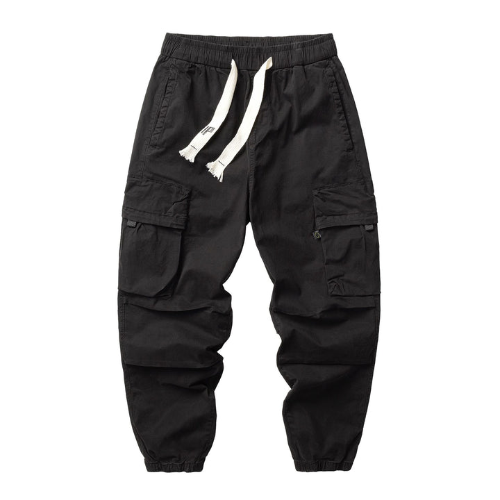 Herren Funktionelle Cargo-Joggerhose aus Baumwoll-Twill mit elastischem Tunnelzugbund und Klapp‑Utility‑Taschen Echo Archiv