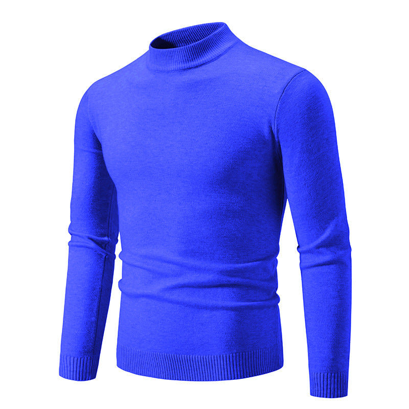 Herren Feinstrickpullover mit hohem Kragen und elastischen Bündchen Echoarchiv