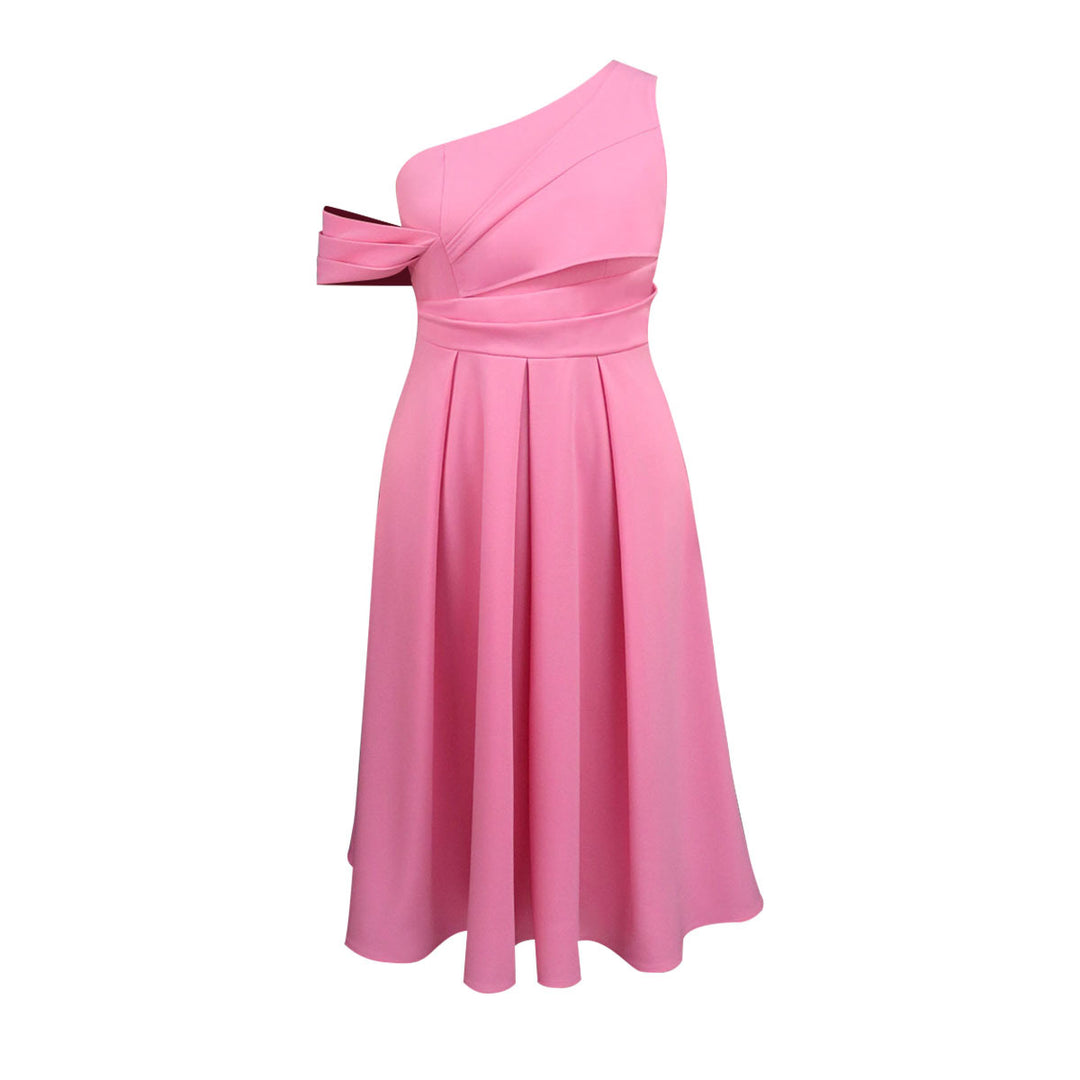 Damen Elegantes One-Shoulder Kleid mit Drapierungen Echo Archiv