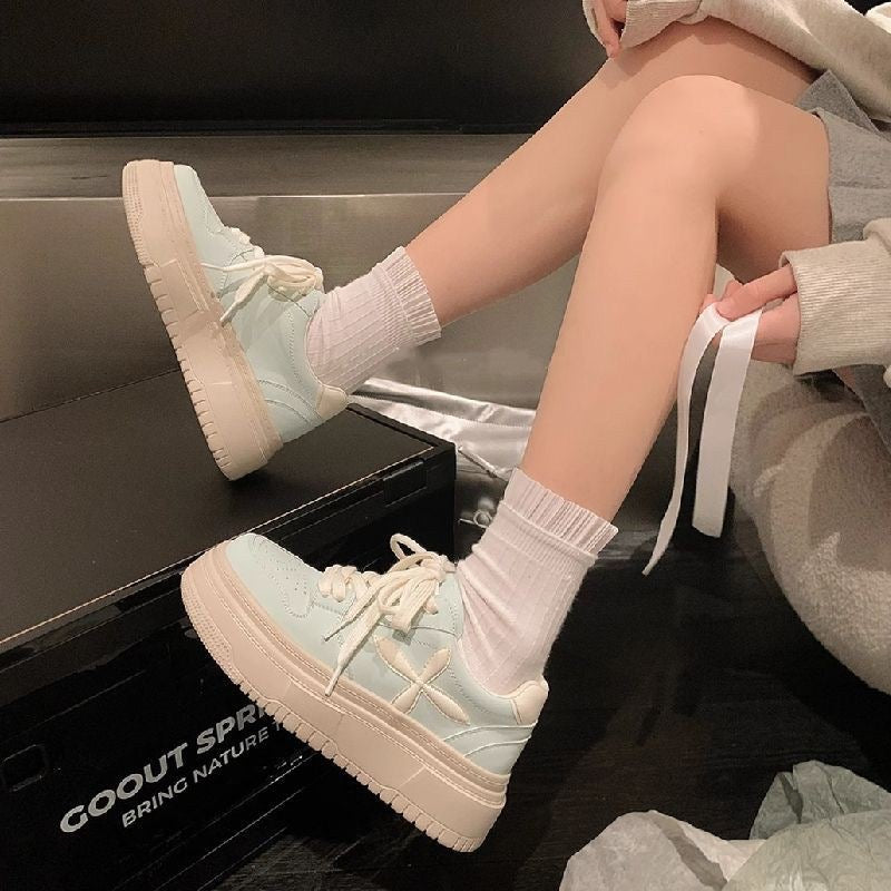 Damen modische Sneaker mit extrahoher Plattform und atmungsaktiver Oberfläche Echo Archiv