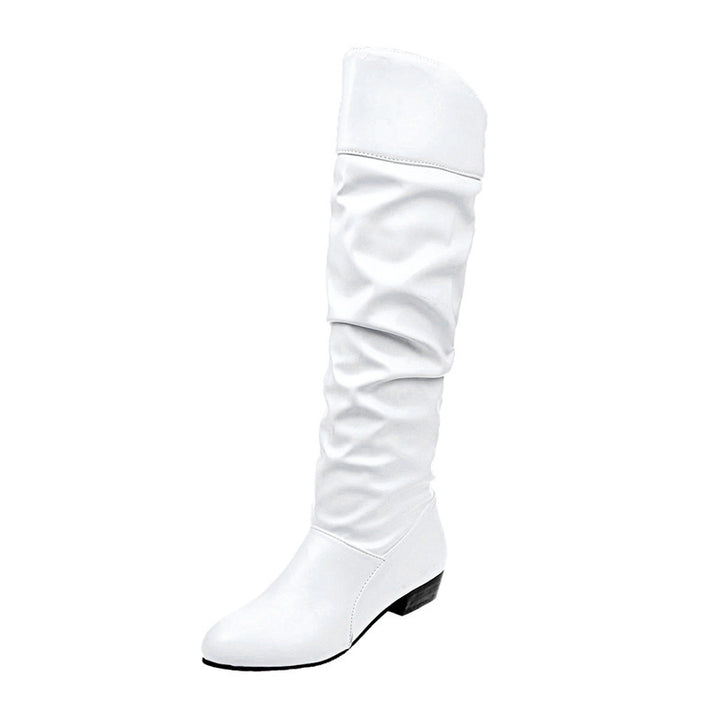 Damen nan knielange Slouch-Stiefel mit weichem Schaft und niedrigem Blockabsatz Echo Archiv