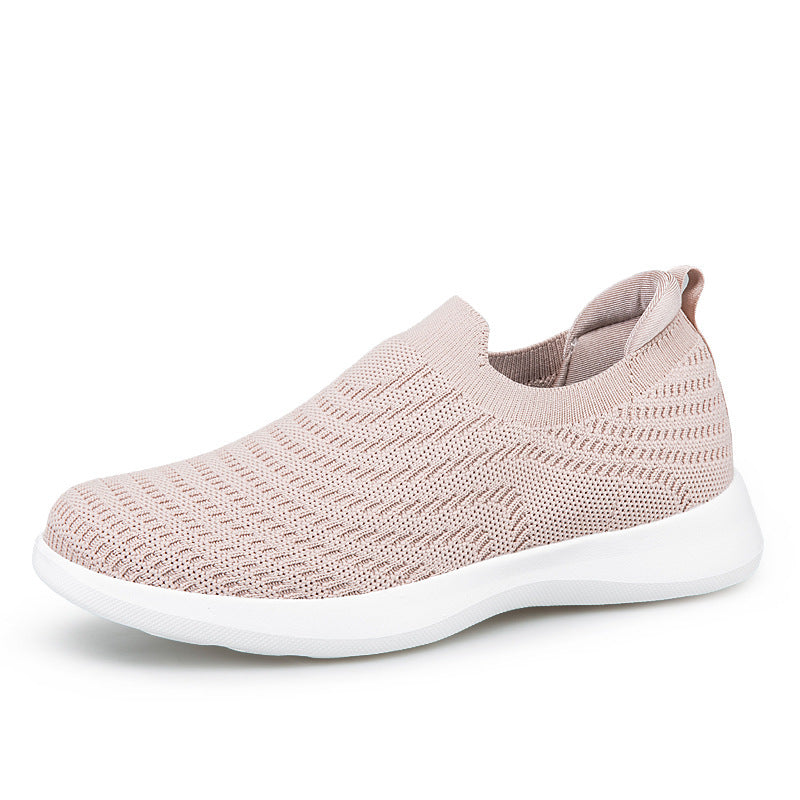 Damen nan Feinstrick-Ballerina-Sneaker mit elastischem Einstieg, gepolstertem Komfortfußbett und flexibler Leichtsohle Echo Archiv