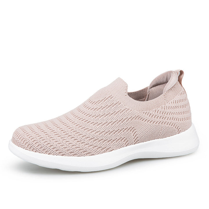 Damen nan Feinstrick-Ballerina-Sneaker mit elastischem Einstieg, gepolstertem Komfortfußbett und flexibler Leichtsohle Echo Archiv
