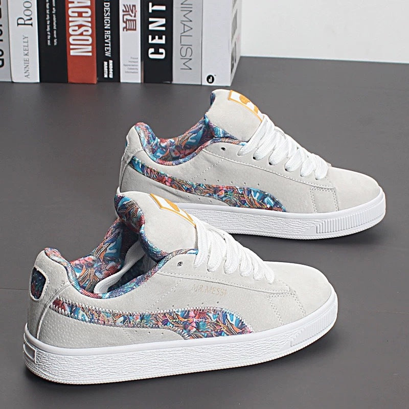 Damen Sneakers mit floralem Innenfutter und rutschfester Sohle Echo Archiv