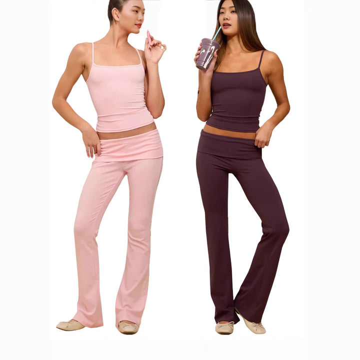 Damen Sportliches Tanktop mit Spaghettiträgern Echo Archiv