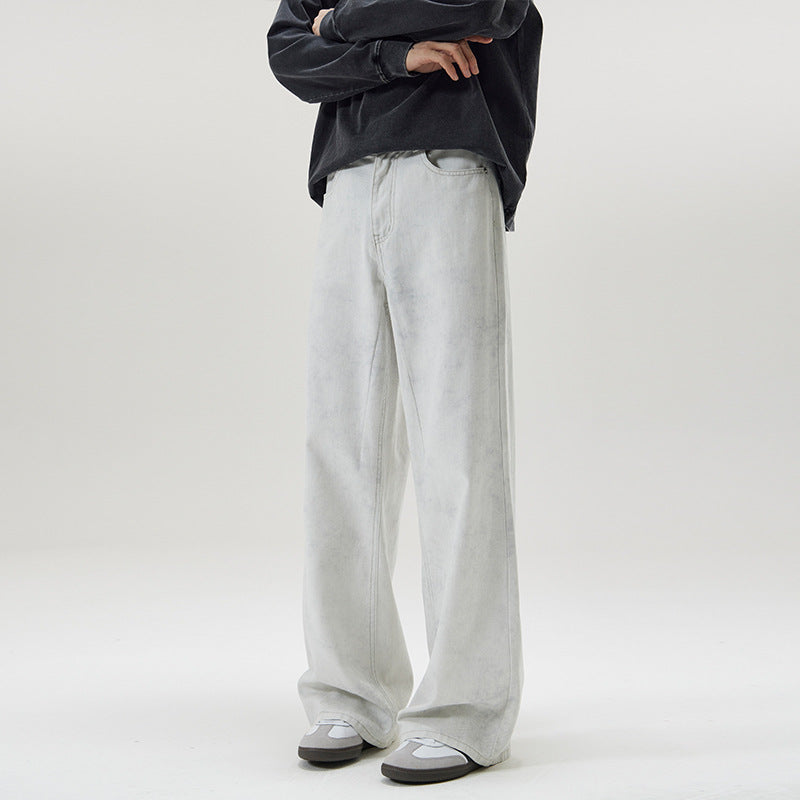 Herren Baggy-Jeans im Culotte-inspirierten Schnitt aus stonewashed Denim Echo Archiv
