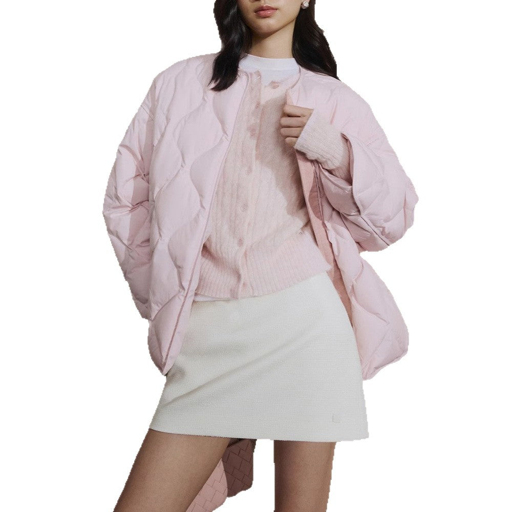Damen Modische lange Daunenjacke Echoarchiv