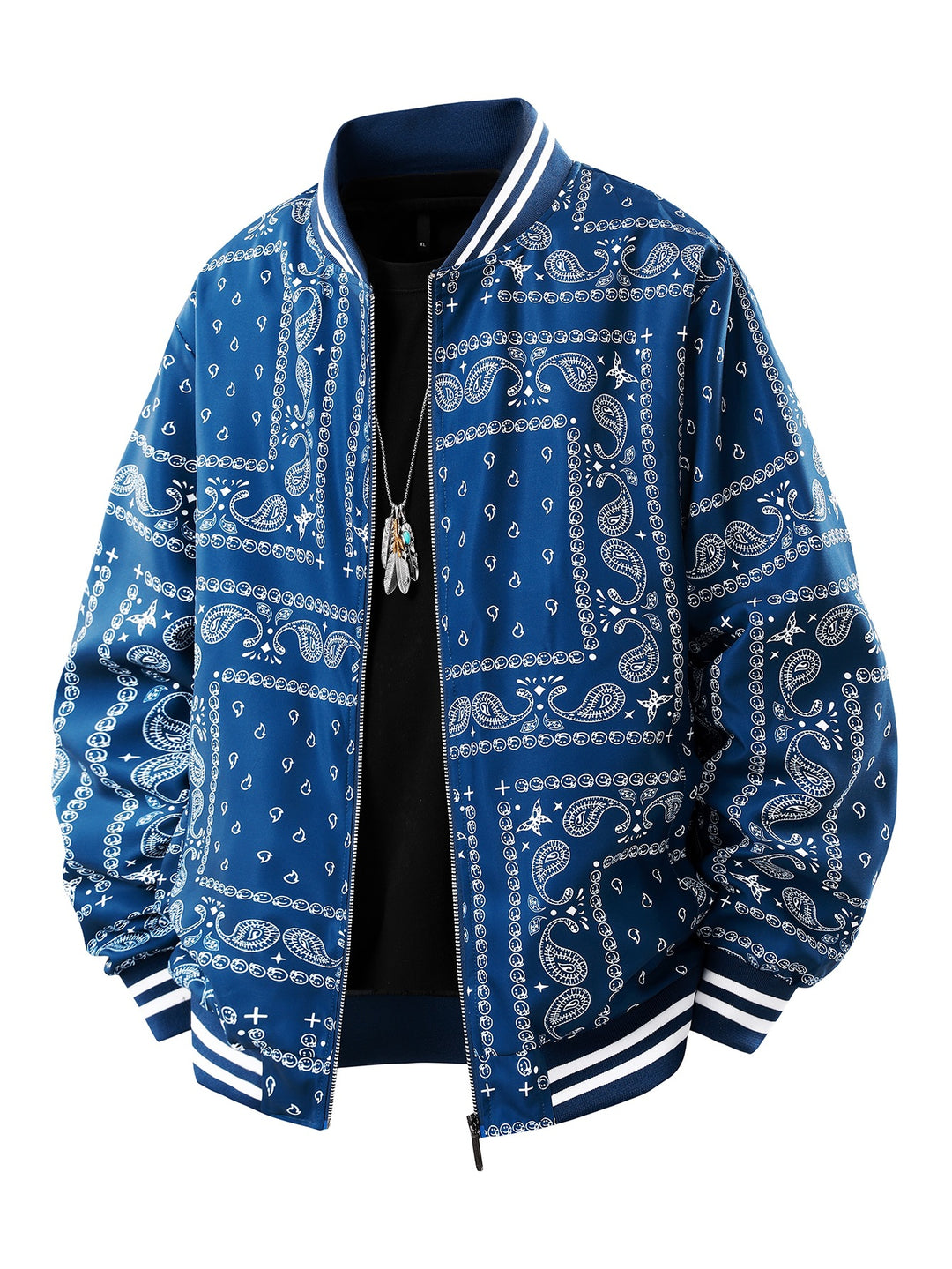 Herren Coole Bomberjacke mit Paisleymuster Echo Archiv