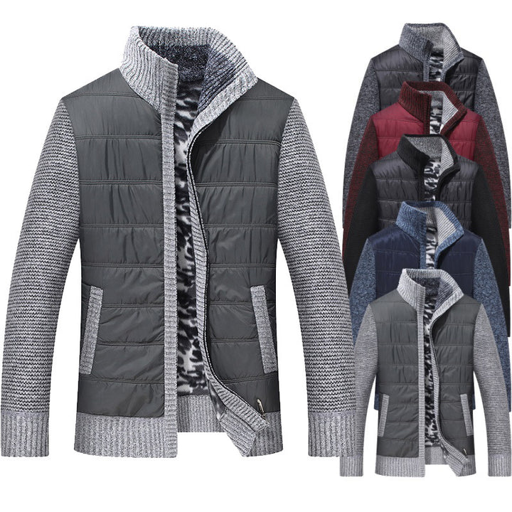 Herren Steppjacke mit hohem Kragen und gefütterten Ärmeln Echoarchiv
