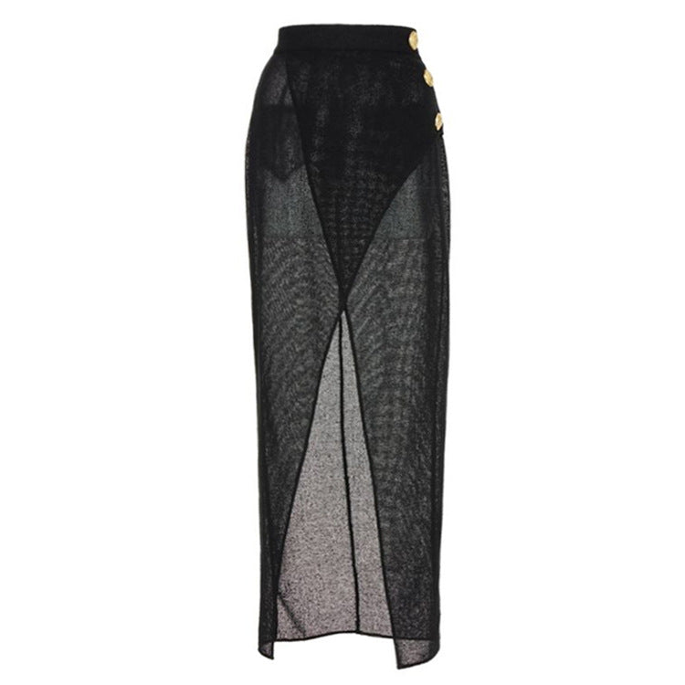Damen Badeanzug mit raffinierten Drapierungen und eleganten Goldakzenten Echo Archiv
