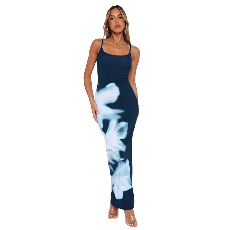 Damen Elegantes Maxikleid mit schmeichelnder Silhouette und floralem Design Echo Archiv