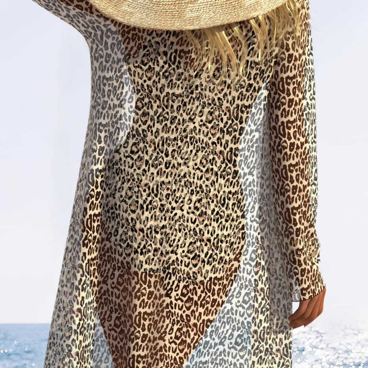 Damen Badeanzug-Set mit floralem Muster und sommerlicher Strandüberwurf Echo Archiv
