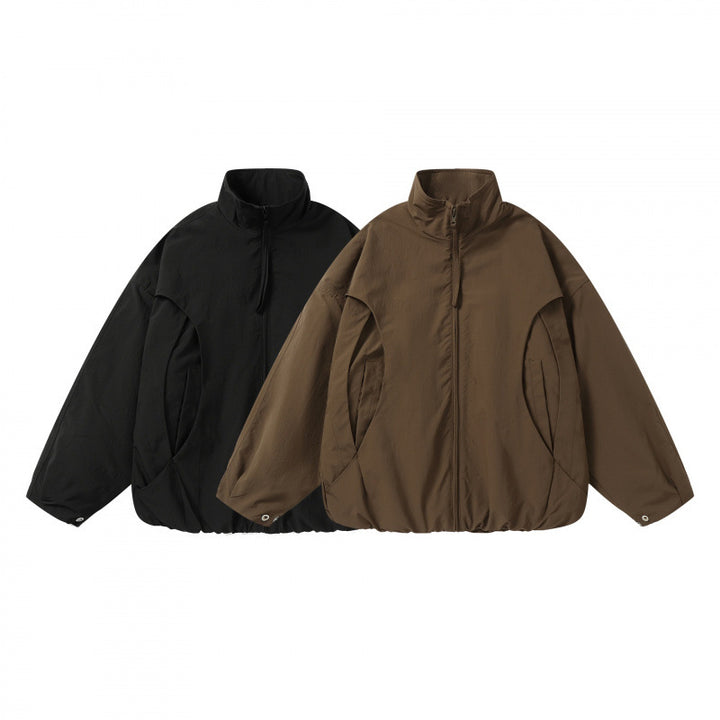 Unisex Leichter technischer Blouson mit Stehkragen, durchgehendem Reißverschluss und Tunnelzugsaum Echo Archiv