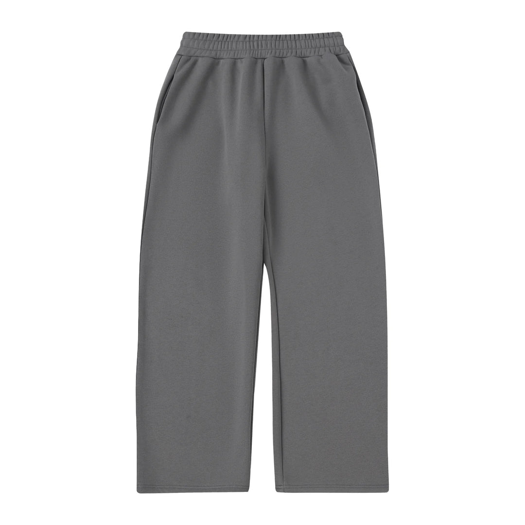 Damen weite Cropped-Loungehose mit elastischem Bund und seitlichen Eingrifftaschen – Avélisse