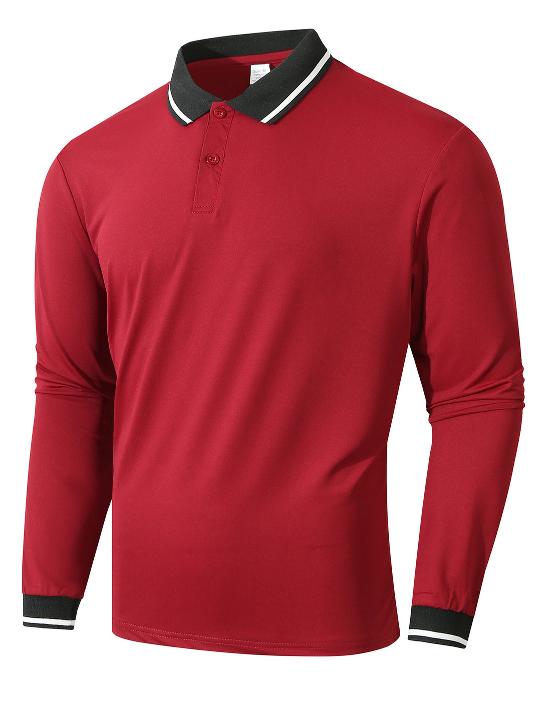 Herren Langarm Poloshirt mit sportlicher Rippstruktur Echoarchiv