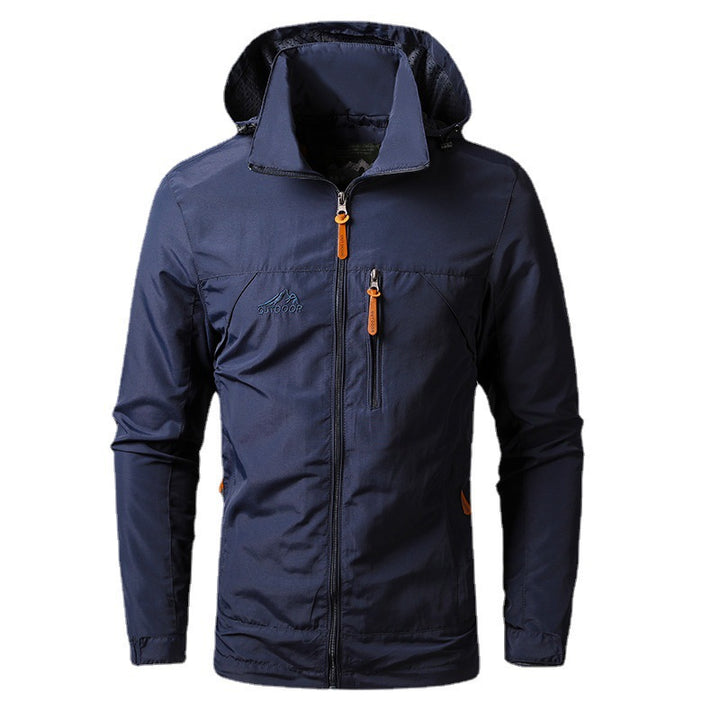 Herren nan leichte wasserabweisende Softshelljacke mit Kapuze und Sicherheitsreißverschluss Echo Archiv
