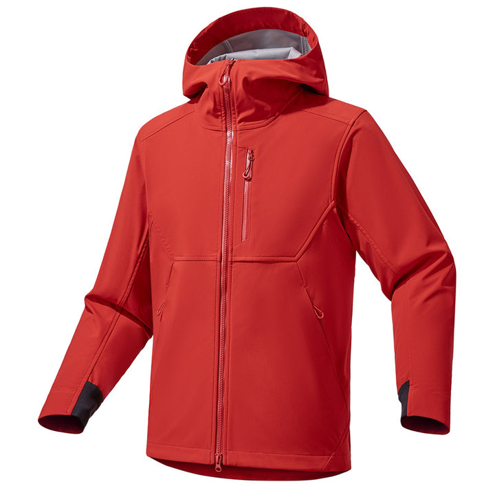 Herren Technische Softshell-Hoodiejacke mit Kapuze, winddichter Membran und ergonomischem Schnitt Echo Archiv