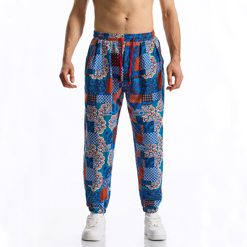 Herren Jogginghose mit modernem Patchwork-Design Echoarchiv