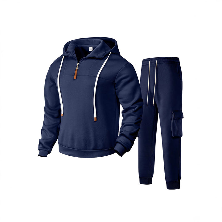 Herren sportlicher Jogginganzug mit modernem Reißverschluss und praktischen Taschen Echoarchiv