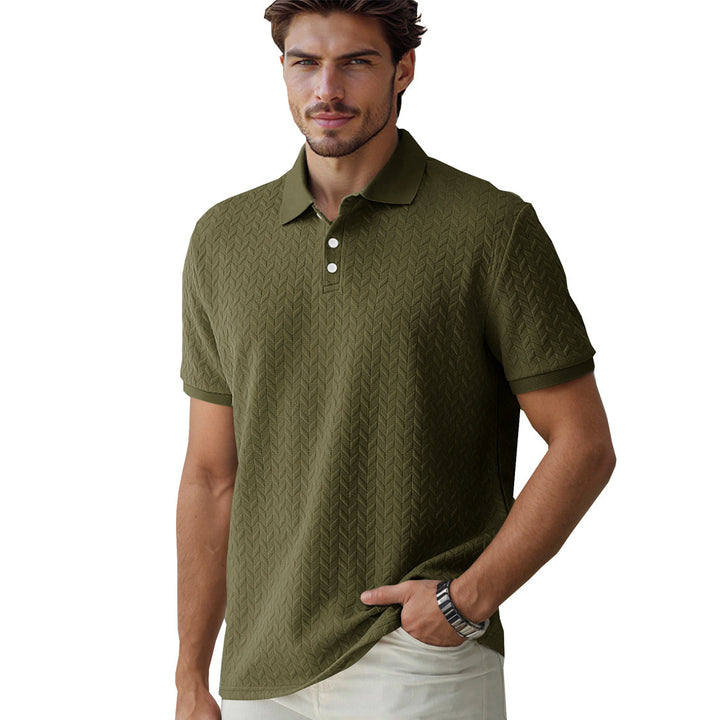 Herren Polohemd mit strukturiertem Design Echoarchiv