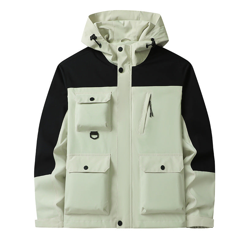 Herren Technische Utility-Fieldjacke mit Kapuze, Mehrfachtaschen und windabweisender Shell Echo Archiv