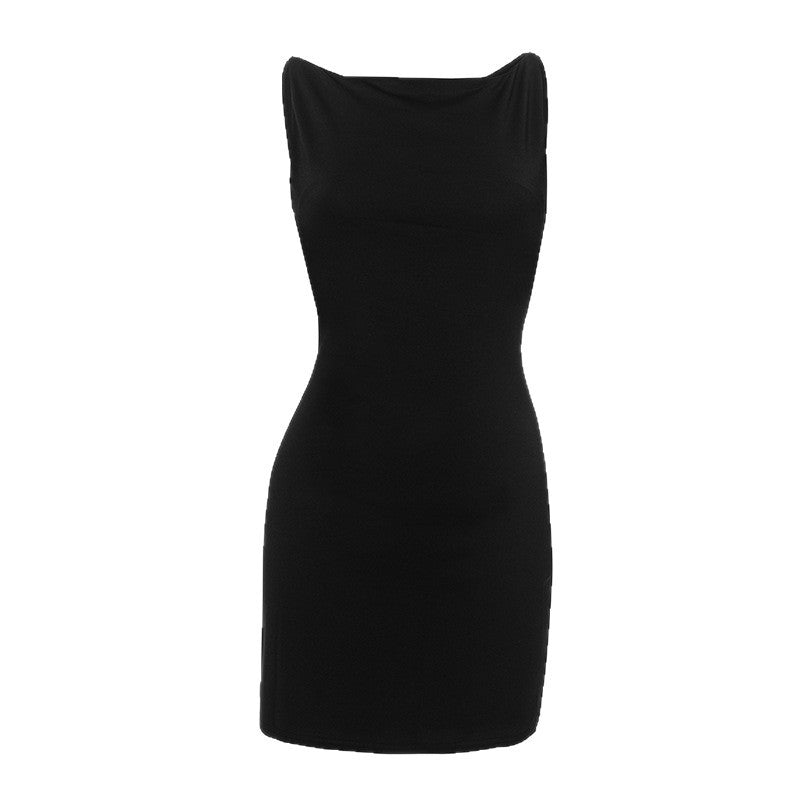 Damen figurbetontes Minikleid mit schmalem Schnitt und elegantem Rückenausschnitt Echo Archiv