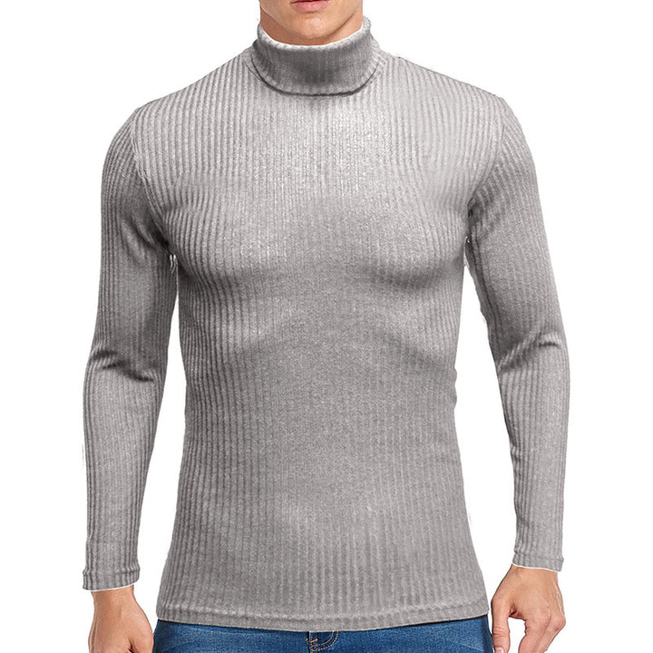 Herren Rollkragenpullover aus feiner Rippenstruktur Echoarchiv
