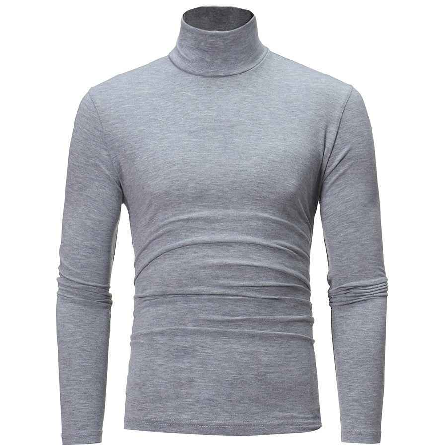 Herren Rollkragenpullover aus elastischem Material mit eng anliegendem Schnitt Echoarchiv